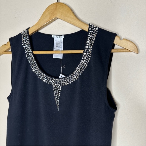 Wolford Swarovski Elements Abby String Bodysuit in Black Size L - Picture 3 of 8
